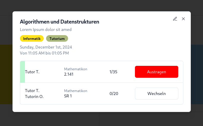 Event Nahansicht